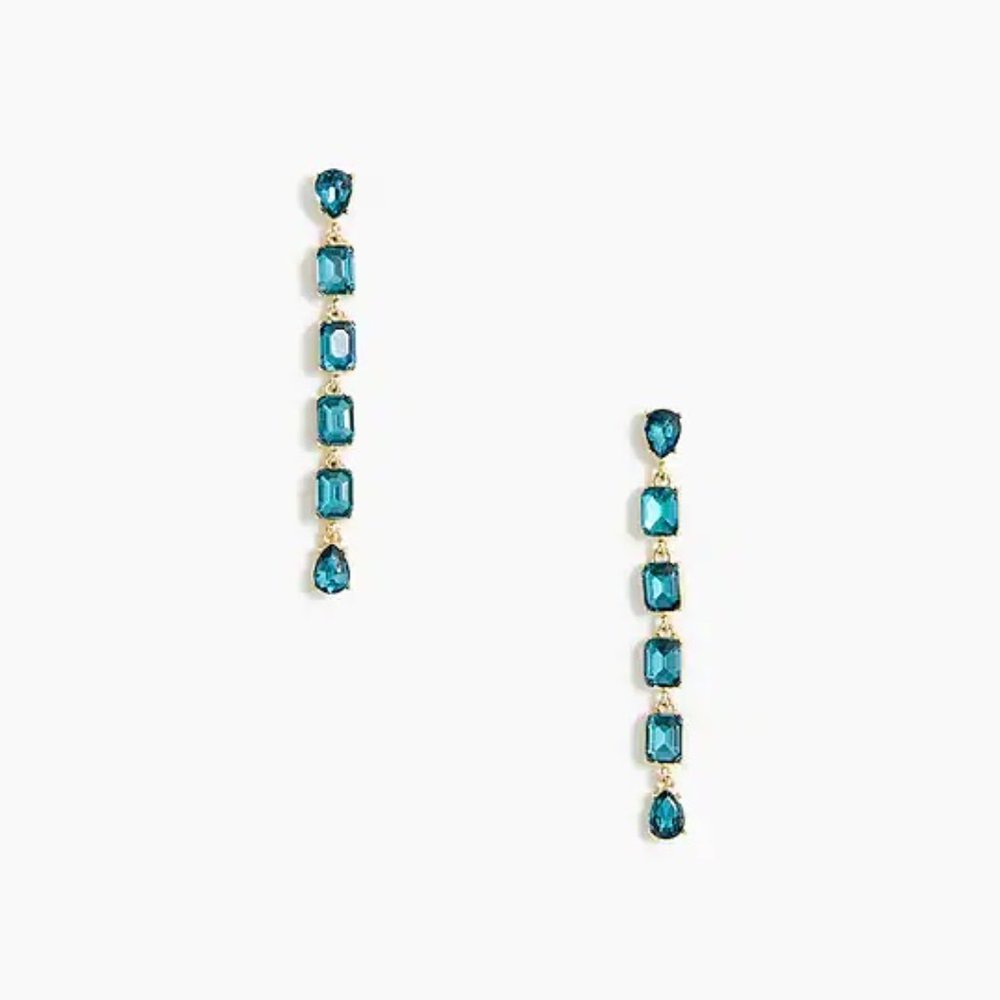 J.Crew Factory Crystal Drop Earrings - Picture 2 of 5